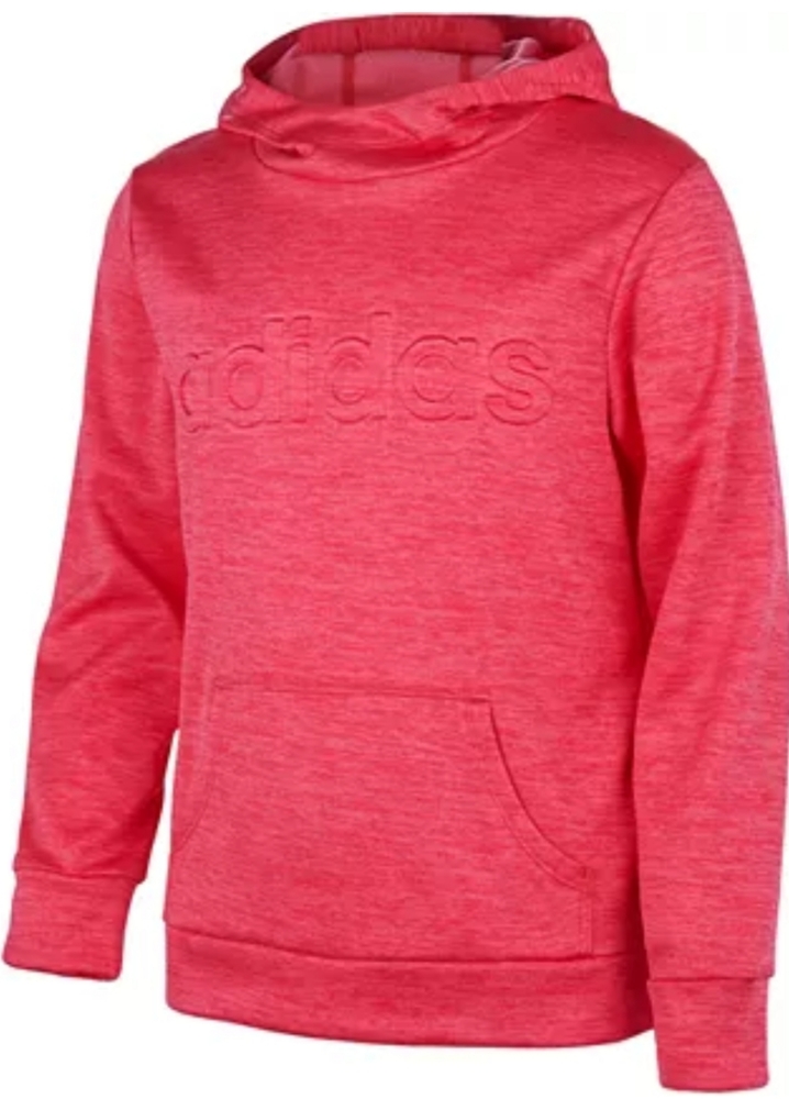adidas Little Girls Emboss Hoodie